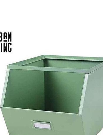 Casier de rangement en métal avec étiquette DOCK