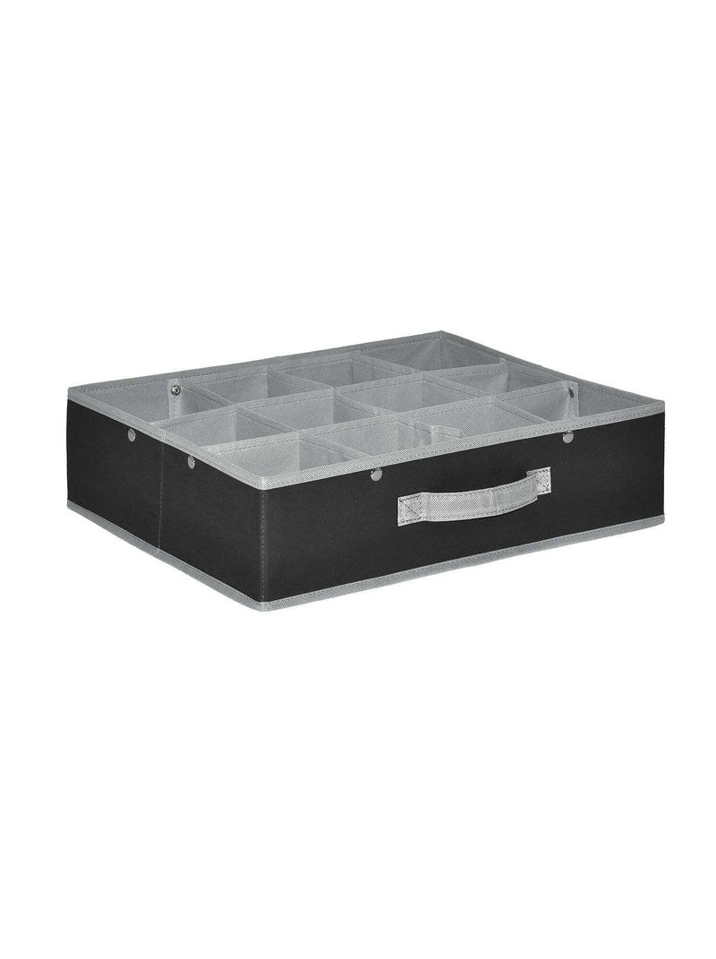Casier pliable 12 compartiments anthracite/gris - Kiabi