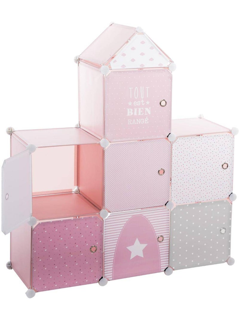 Casiers de rangement enfant château SUNNY Rose - Kiabi