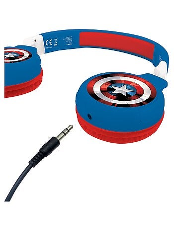 Casque 2 en 1 Avengers Bluetooth et Filaire avec limitation de son