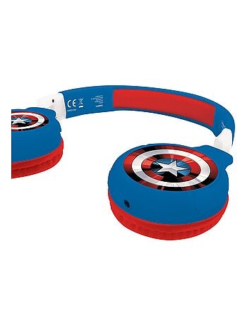 Casque 2 en 1 Avengers Bluetooth et Filaire avec limitation de son