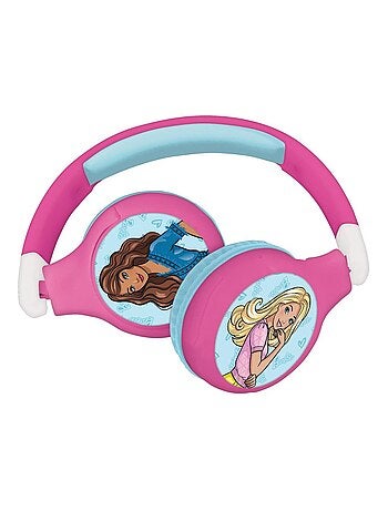 Casque 2 en 1 Barbie Bluetooth et Filaire avec limitation de son