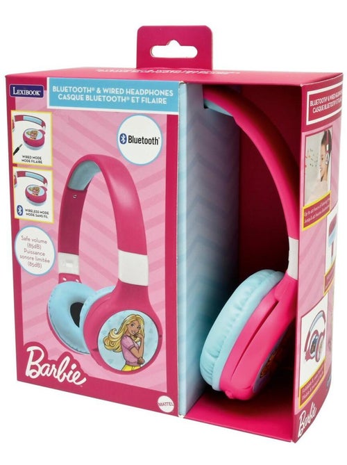 Casque 2 en 1 Barbie Bluetooth et Filaire avec limitation de son - Kiabi