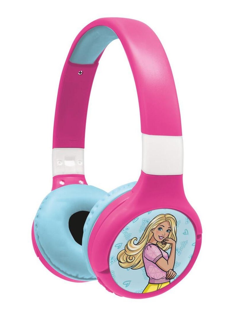 Casque 2 en 1 Barbie Bluetooth et Filaire avec limitation de son Rose - Kiabi