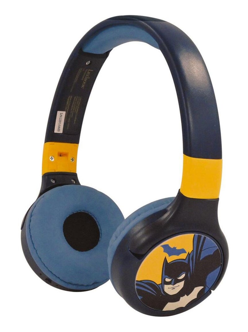 Casque 2 en 1 Batman Bluetooth et Filaire avec limitation de son Bleu - Kiabi