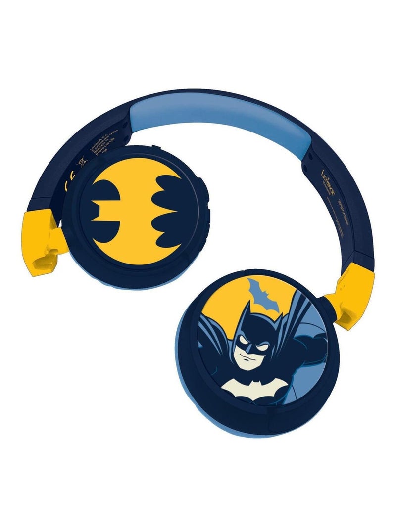 Casque 2 en 1 Batman Bluetooth et Filaire avec limitation de son Bleu - Kiabi