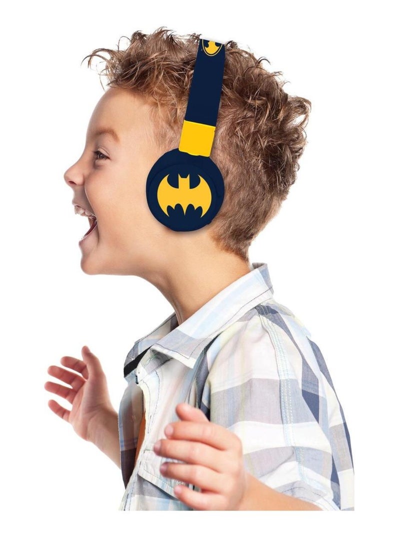 Casque 2 en 1 Batman Bluetooth et Filaire avec limitation de son Bleu - Kiabi