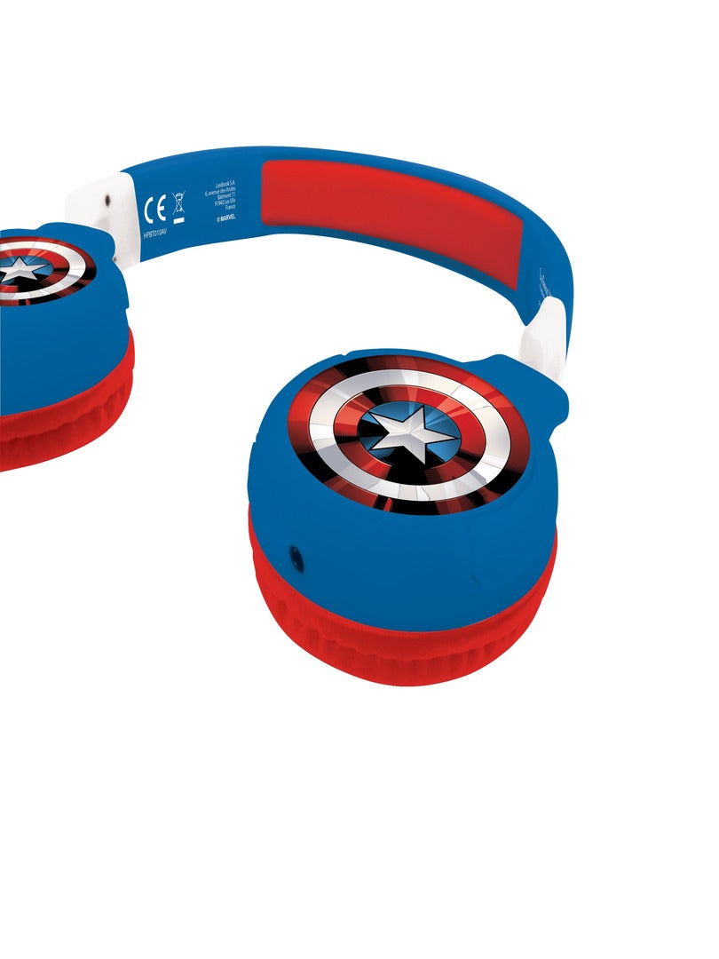 Casque 2 En 1 Bluetooth® Et Filaire Limitation De Son Design Avengers N/A - Kiabi