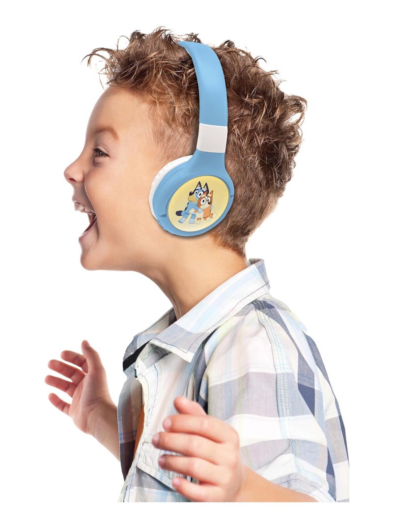 Casque 2 en 1 Bluey Bluetooth et Filaire avec limitation de son Rose - Kiabi