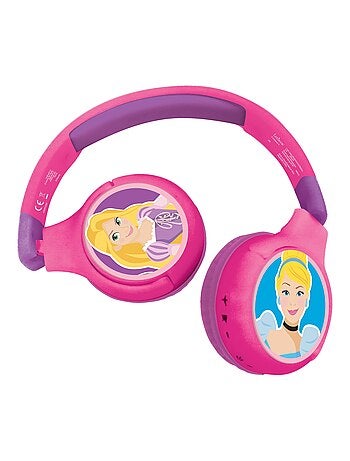 Casque 2 en 1 Disney Princesse Bluetooth et Filaire avec limitation de son