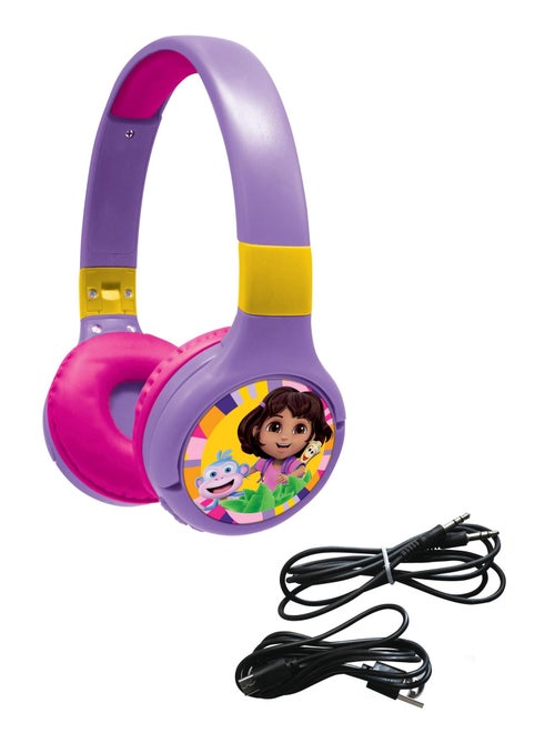 Casque 2 en 1 Dora Bluetooth et Filaire avec limitation de son - Kiabi