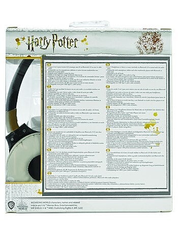 Casque 2 en 1 Harry Potter Bluetooth et Filaire avec limitation de son