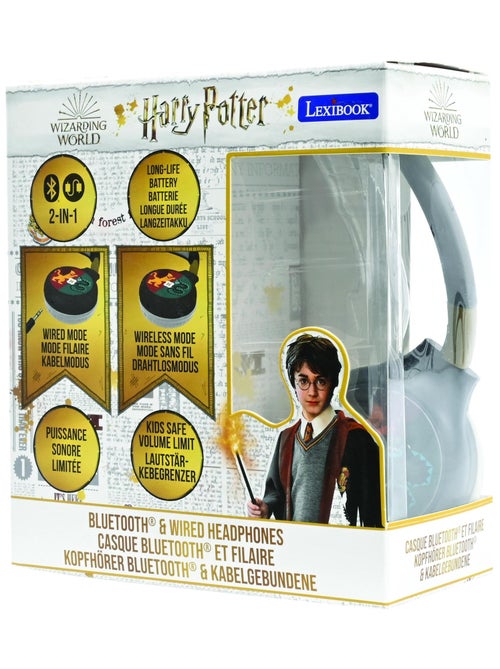 Casque 2 en 1 Harry Potter Bluetooth et Filaire avec limitation de son - Kiabi