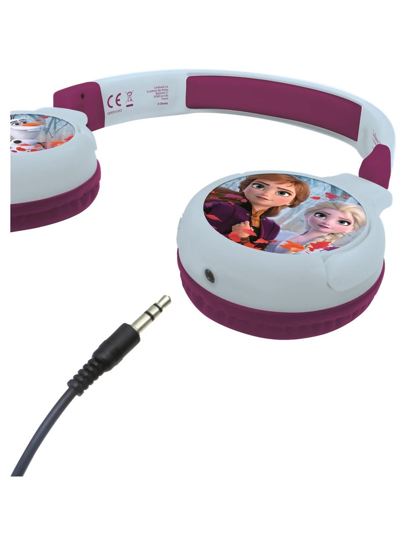Casque 2 en 1 La Reine des Neiges Bluetooth et Filaire avec limitation de son Bleu - Kiabi