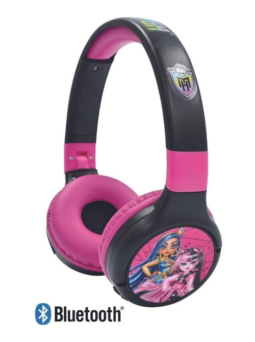 Casque 2 en 1 Monster High Bluetooth et Filaire avec limitation de son - Kiabi