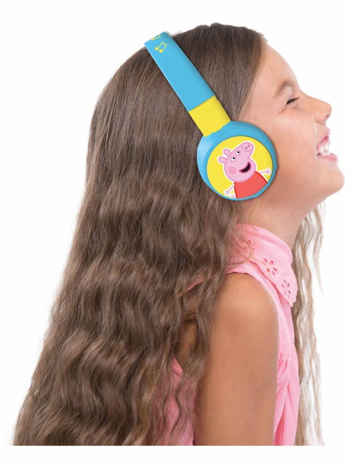 Casque 2 en 1 Peppa Pig Bluetooth et Filaire confortable et pliable avec limitation de son - Kiabi