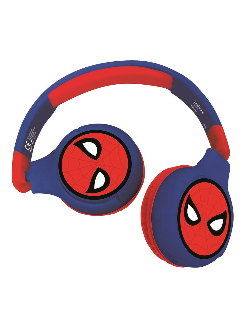 Casque 2 en 1 SpiderMan Bluetooth et Filaire avec limitation de son Bleu - Kiabi