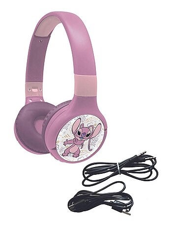 Casque 2 en 1 Stitch Angel Bluetooth et Filaire avec limitation de son
