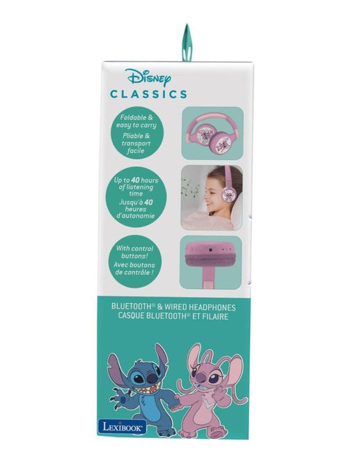Casque 2 en 1 Stitch Angel Bluetooth et Filaire avec limitation de son - Kiabi