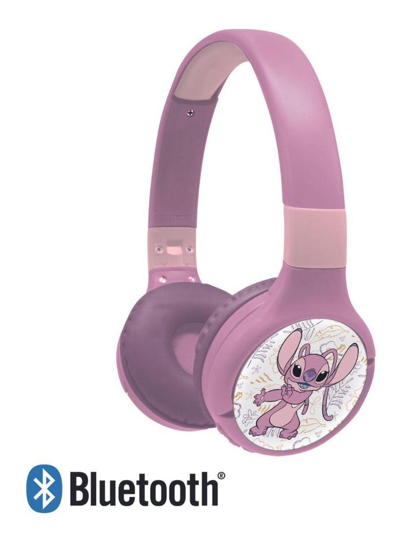 Casque 2 en 1 Stitch Angel Bluetooth et Filaire avec limitation de son Rose - Kiabi