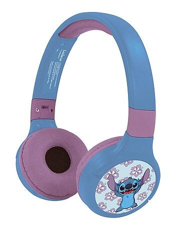 Casque 2 en 1 Stitch Bluetooth et Filaire avec limitation de son