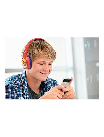 Casque 2 en 1 Superman Bluetooth et Filaire avec limitation de son