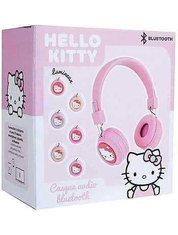 Casque ajustable bluetooth avec micro - HELLO KITTY - Câble usb - Câble audio - Dès 3 ans