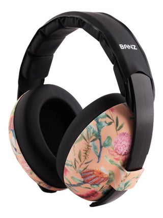 Casque anti bruit - Bébé - rose floral Banz Waratah