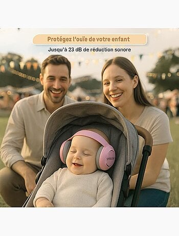 Casque anti-bruit bébé - baby muffy 23 db certifié ce - twinky