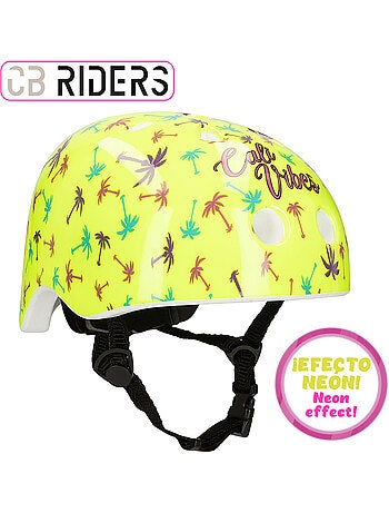 Casque cb riders jaune fluo pour enfants