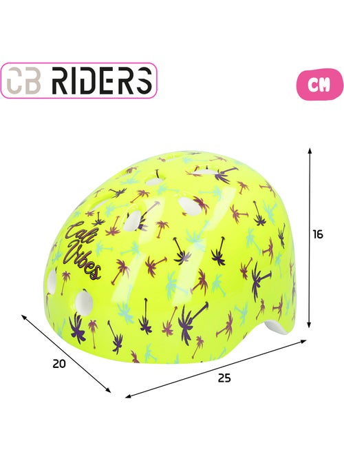 Casque cb riders jaune fluo pour enfants - Kiabi