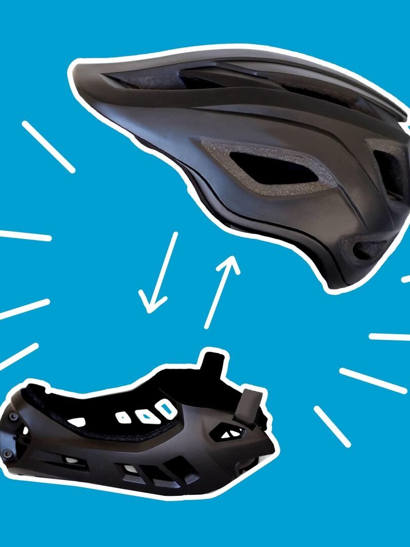K-Zone » CRIVIT Casque de vélo pour adultes, lampe arrière amovible Noir