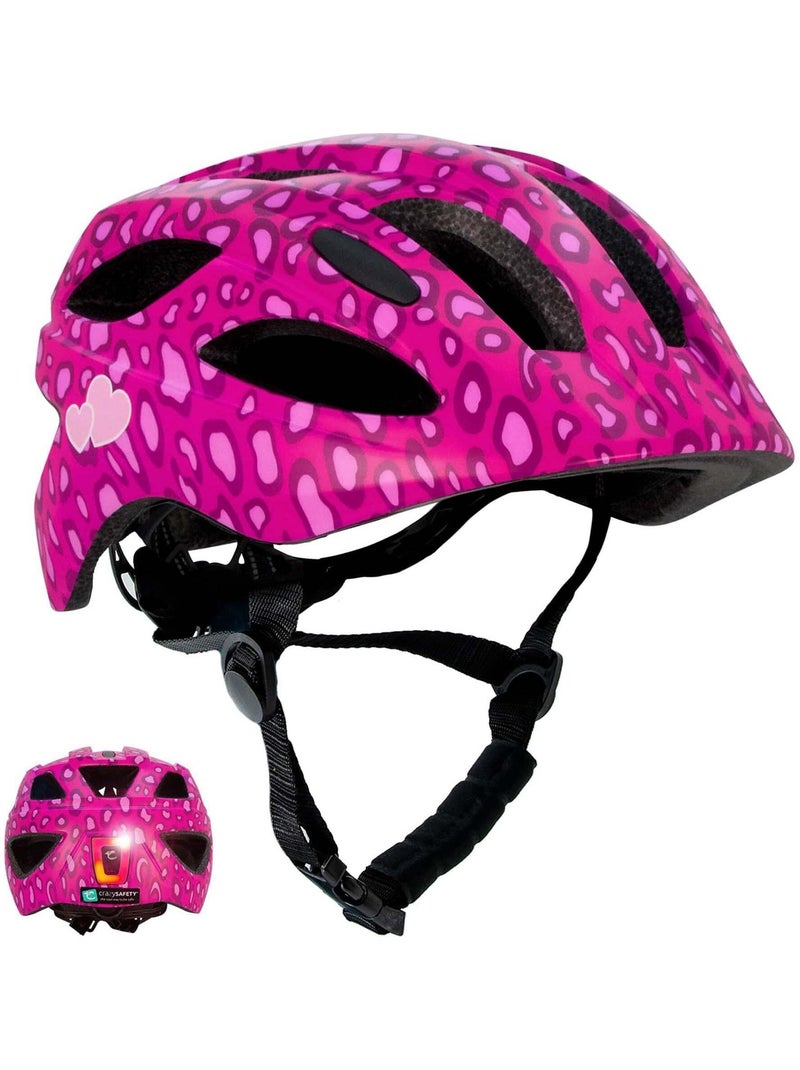 Casque de Vélo pour enfants de 6 à 12 ans | Points Roses| Certifié EN1078 Rose - Kiabi