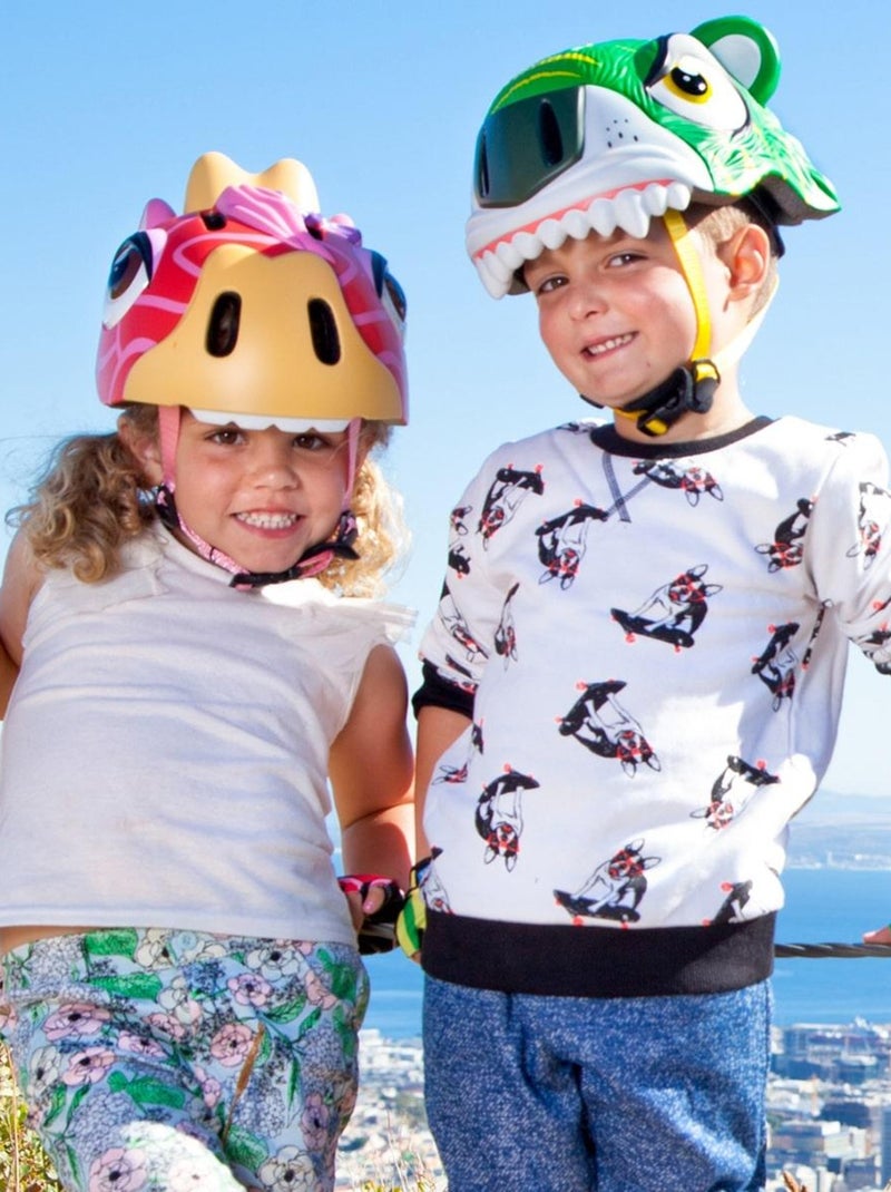 Casque de Vélo pour enfants | Écureuil Marron | Crazy Safety | Certifié EN1078 Marron - Kiabi
