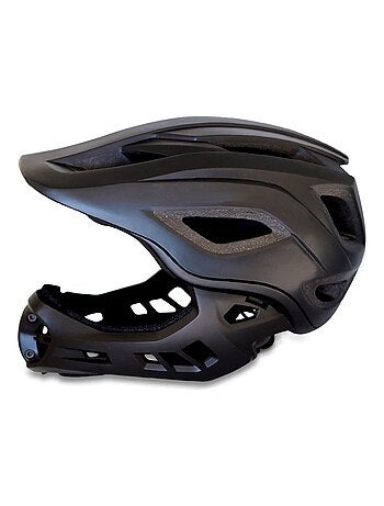 Casque de Vélo pour enfants | Intégral Noir | Crazy Safety | Certifié EN1078 - Kiabi