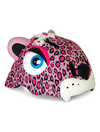 Casque de Vélo pour enfants | Léopard Rose | Crazy Safety | Certifié EN1078 - Kiabi