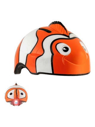 Casque de Vélo pour enfants| Poisson Clown Orange| Crazy Safety| Certifié EN1078