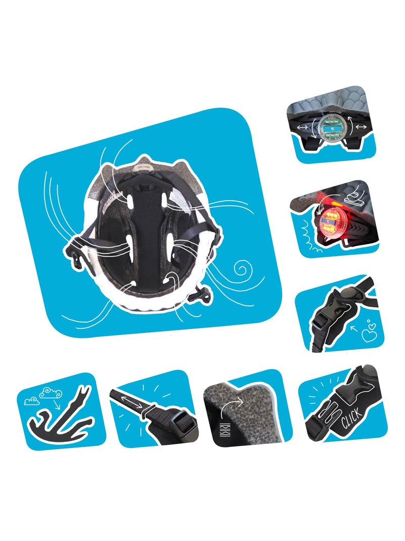 Casque de Vélo pour enfants| Poisson Clown Orange| Crazy Safety| Certifié EN1078 Orange - Kiabi