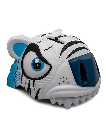 Casque de Vélo pour enfants | Tigre Blanc | Crazy Safety | Certifié EN1078 - Kiabi