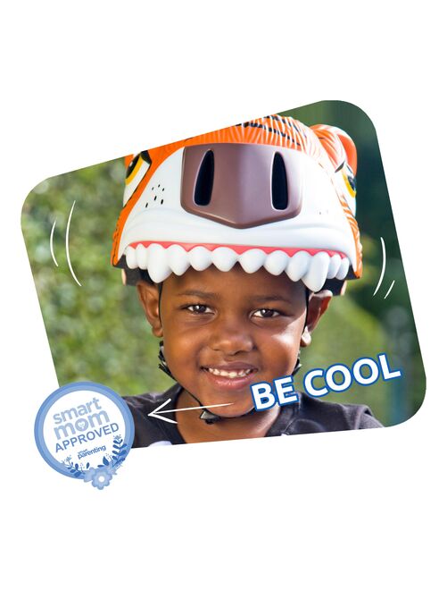 Casque de Vélo pour enfants | Tigre Orange | Crazy Safety | Certifié EN1078 - Kiabi