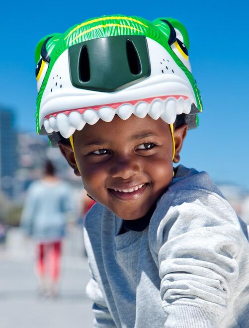 Casque de Vélo pour enfants | Tigre Vert | Crazy Safety | Certifié EN1078 - Kiabi