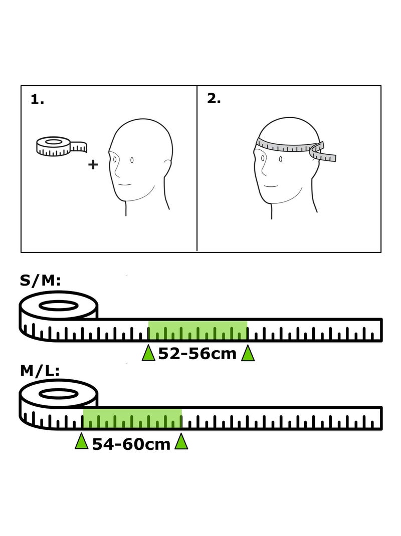 Casque de Vélo Skater pour Ados et Adultes| Carrés Noirs S/M |EN1078 Certifié Noir Noir - Kiabi