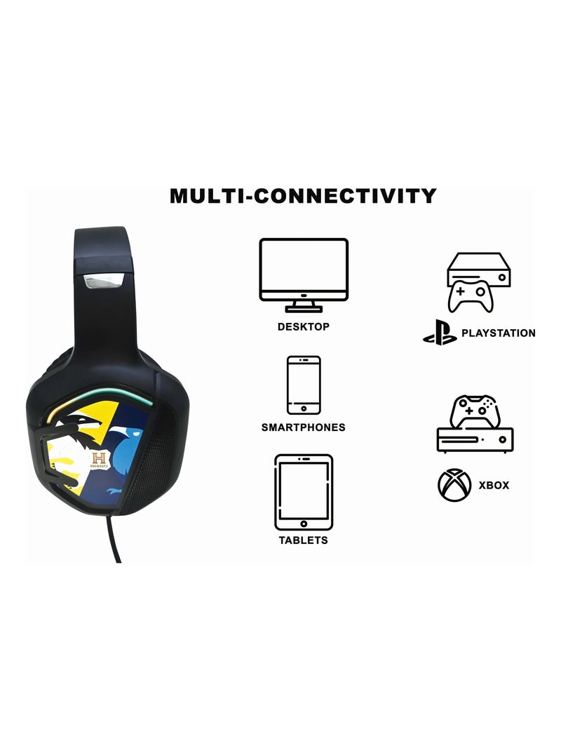 Casque Gaming Filaire lumineux Harry Potter Noir - Kiabi