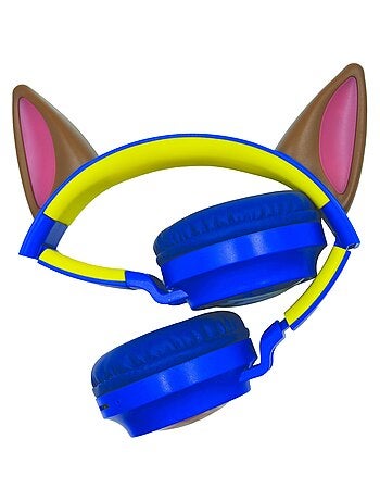 Casque lumineux pliable Bluetooth et filaire Chase de La Pat' Patroulle avec limitation du volume