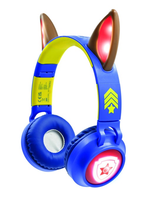 Casque lumineux pliable Bluetooth et filaire Chase de La Pat' Patroulle avec limitation du volume - Kiabi