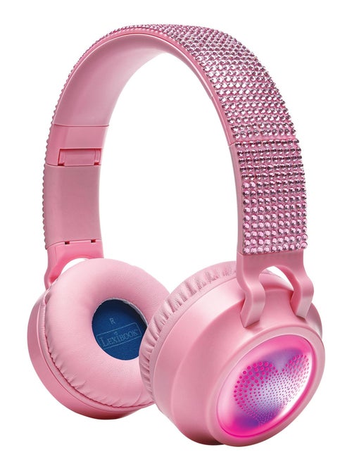 Casque lumineux pliable Bluetooth et filaire Girly avec limitation du volume - Kiabi