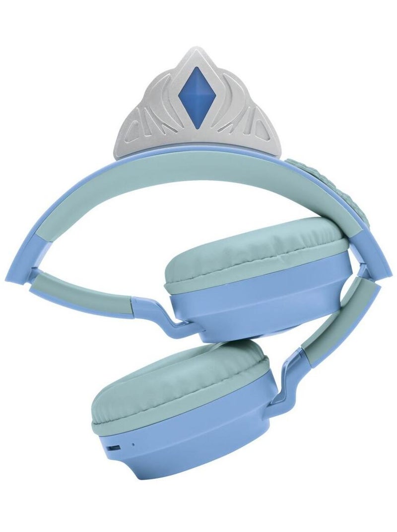 Casque lumineux pliable Bluetooth et filaire La Reine des Neiges avec limitation du volume Violet - Kiabi