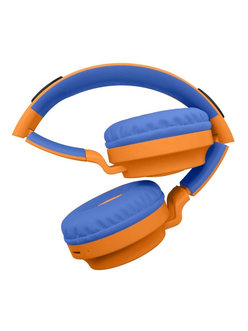Casque lumineux pliable Bluetooth et filaire Naruto avec limitation du volume Orange - Kiabi