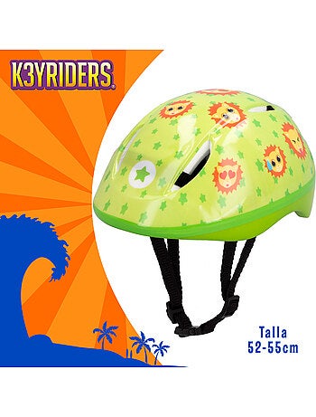 Casque pour enfants k3yriders avec housse en forme de lion et d'ourson