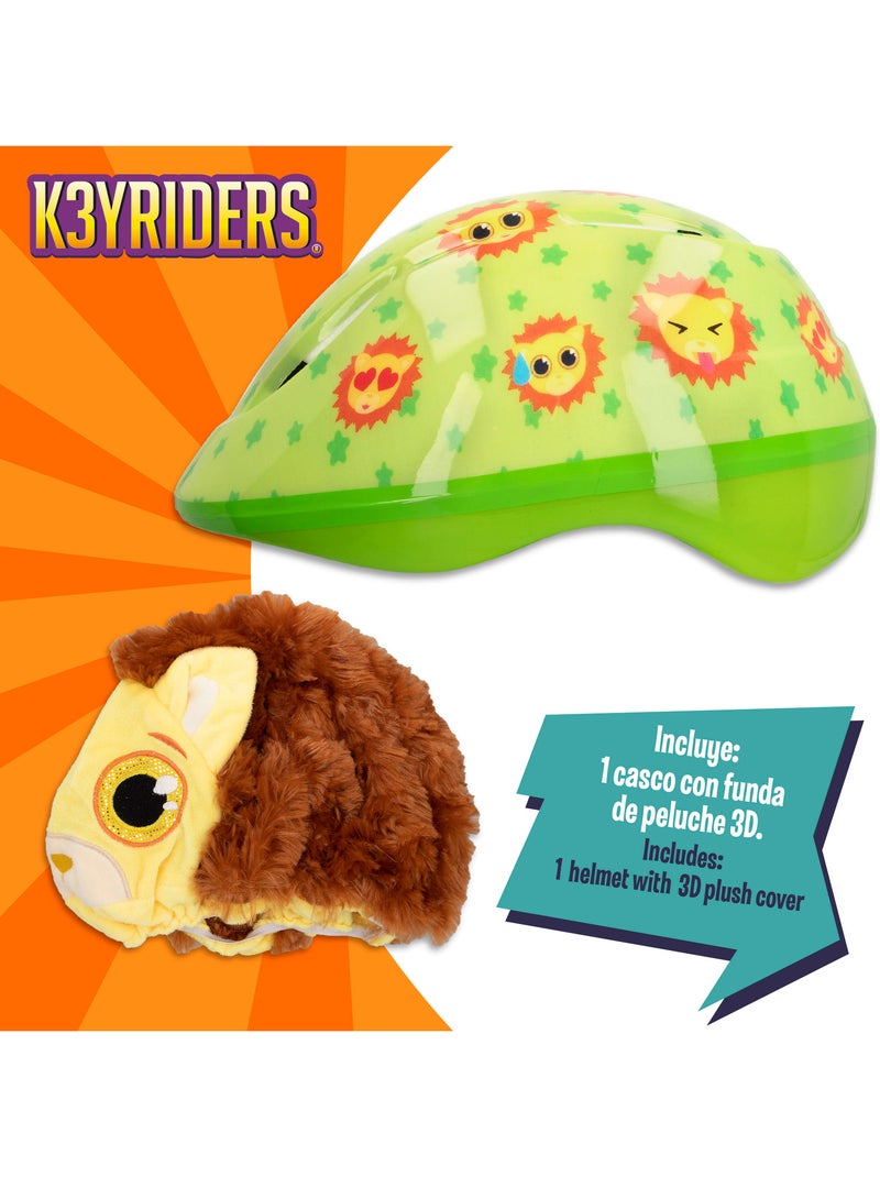 Casque pour enfants k3yriders avec housse en forme de lion et d'ourson N/A - Kiabi